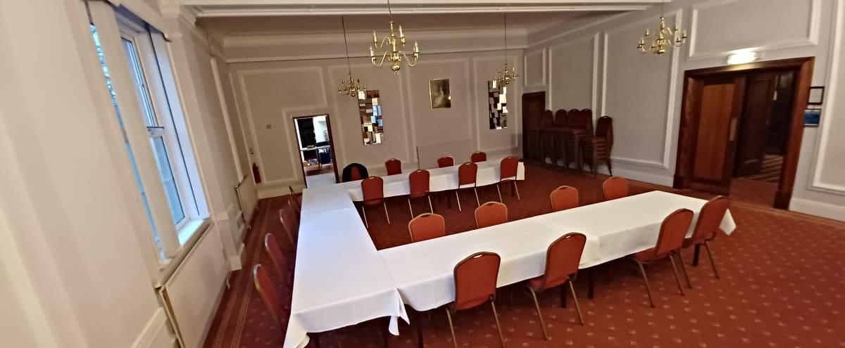 Period Style Function Room | Perfect Space for Production Shoots in Manchester Hero Image in Hemsley House, Manchester, 