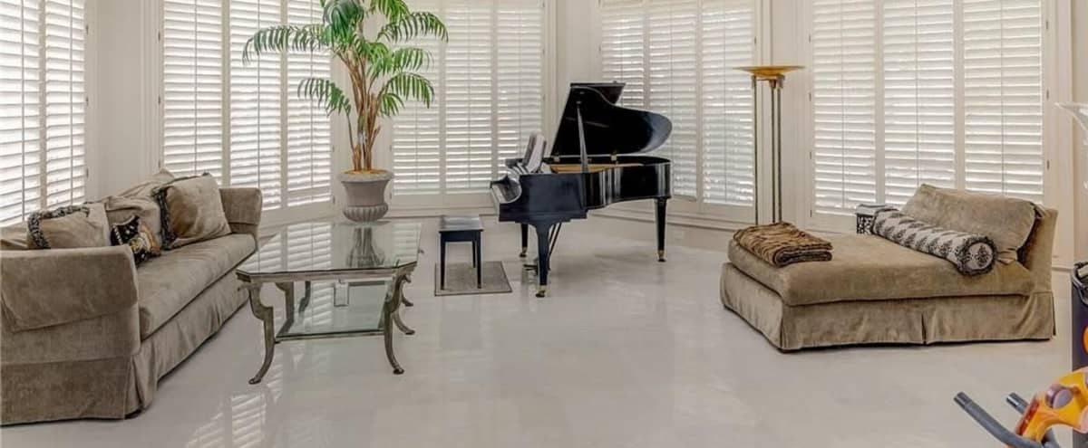 Dr. Phil's Stunning, Marble Grand Piano Room in Irving Hero Image in Cottonwood Valley, Irving, TX