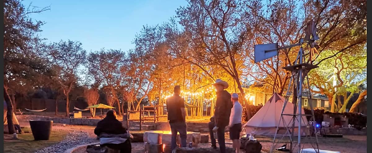The Ultimate Outdoor Experience Glamping In Atx Fire Pits