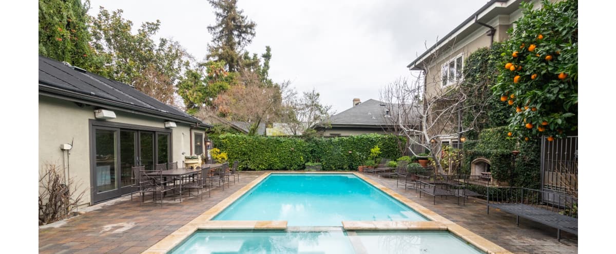 Executive Venue With Lush Container Gardens Pool Spa And Cabana