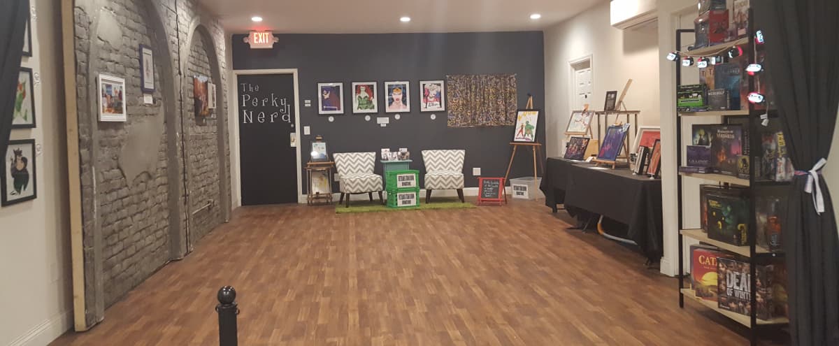 Vibrant Cozy Comic and Coffee Shop with Art Gallery, Burbank, CA | Off-Site  | Peerspace