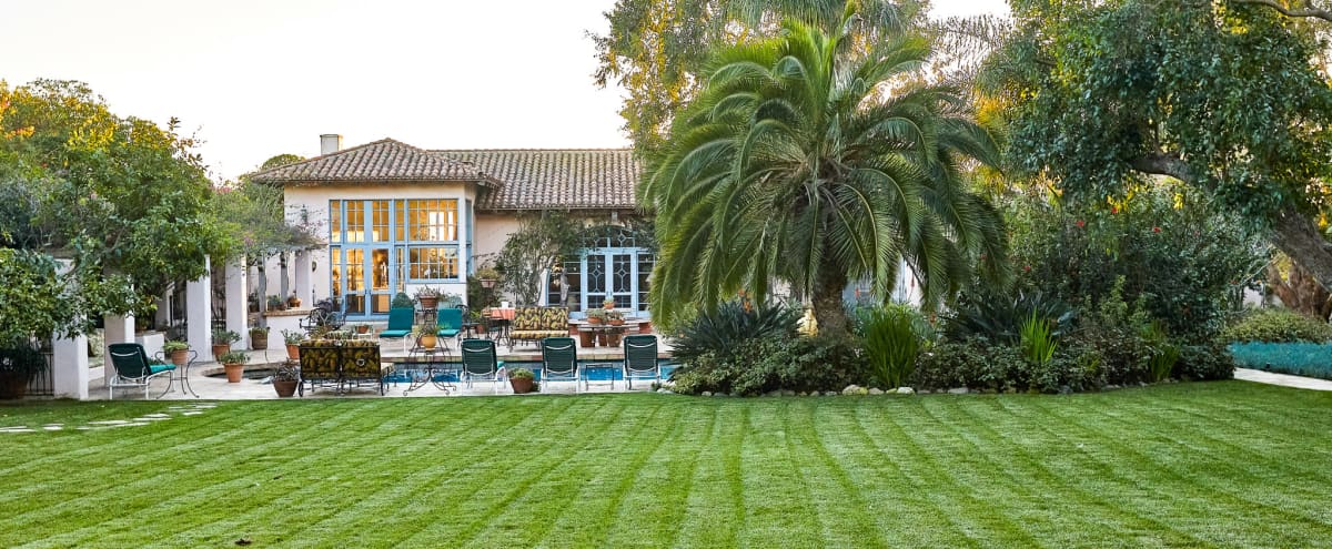 Villa La Paloma-Malibu Mediterranean Estate on Point Dume with Pool, Lawn, & Labyrinth in Malibu Hero Image in Central Malibu, Malibu, CA