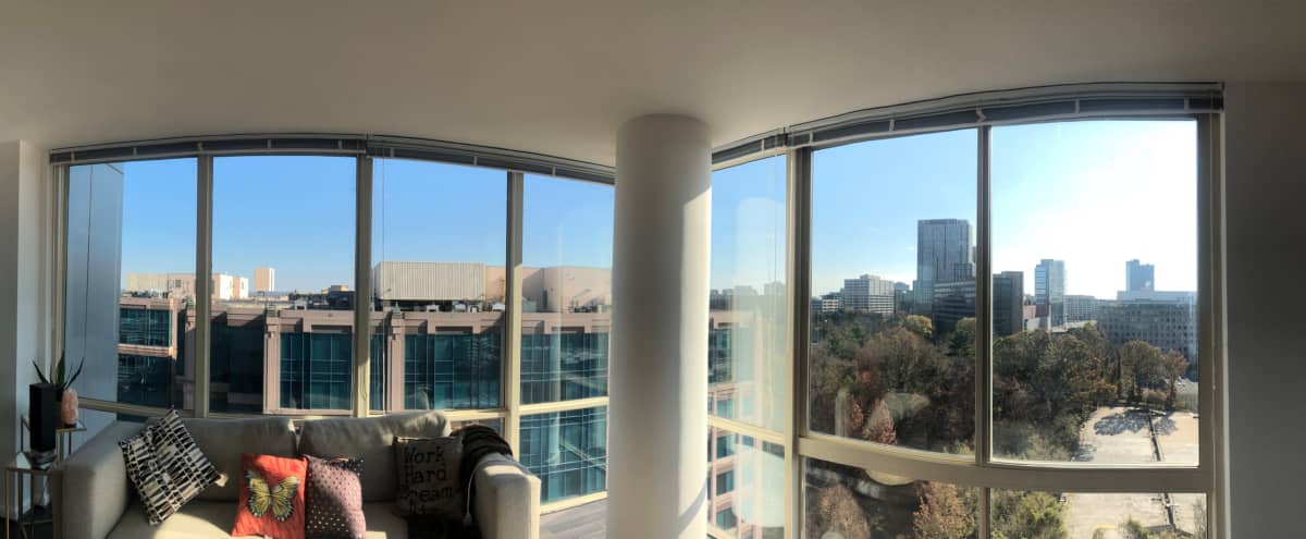 Floor To Ceiling Windows Penthouse Style Loft With A Skyline View