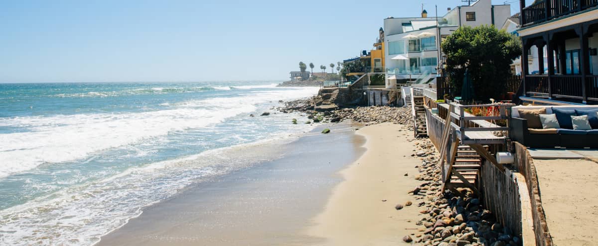 Shabby Chic Malibu Beach House Ocean Level Malibu Ca