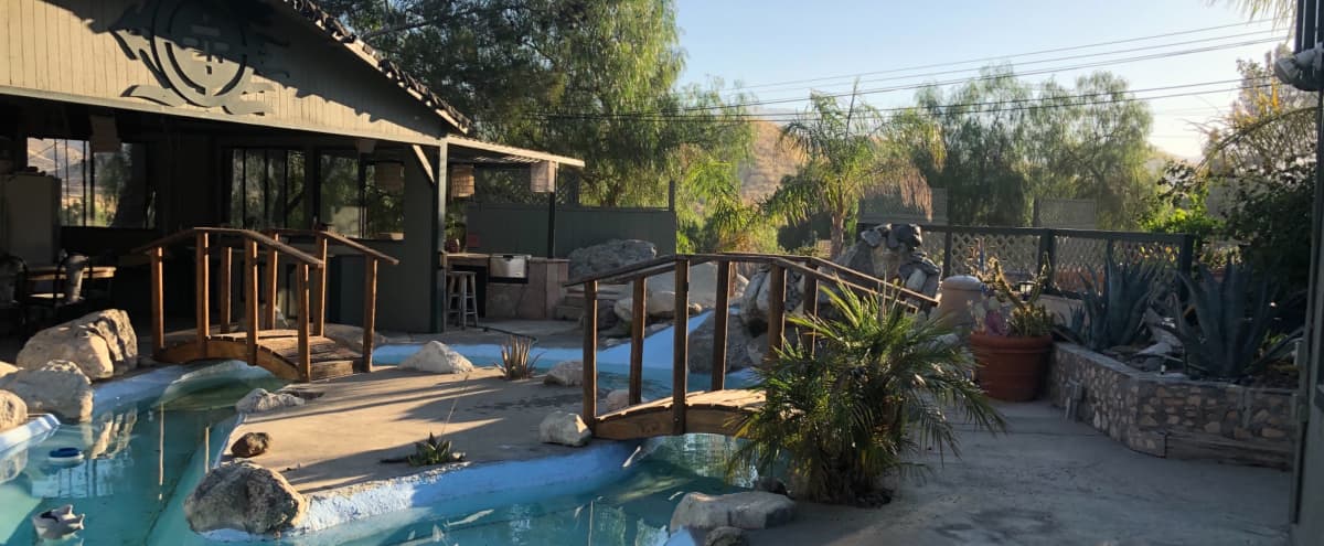 Country Oasis Pool Pond Bbq Patios Sitting And Lounging Area Agua Dulce Ca Production Peerspace