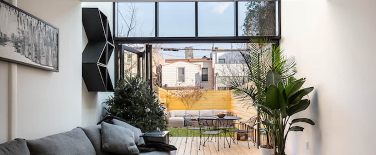 Modern Brooklyn Townhouse Garden Apartment in New York Hero Image in Park Slope, New York, NY