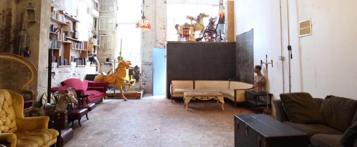 1200 Sf Film And Photo Studio In Dumbo Free Vintage Furniture And Props Included With Rental Brooklyn Ny Production Peerspace