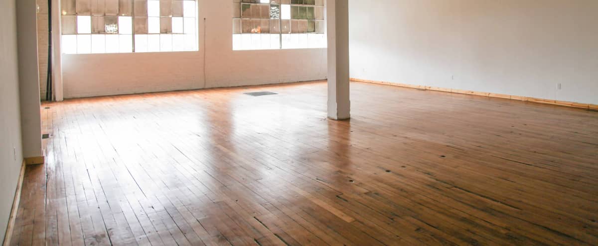 Bright White Spacious Event Space in Old Warehouse with Original Hardwood Flooring in Dickson Hero Image in undefined, Dickson, TN