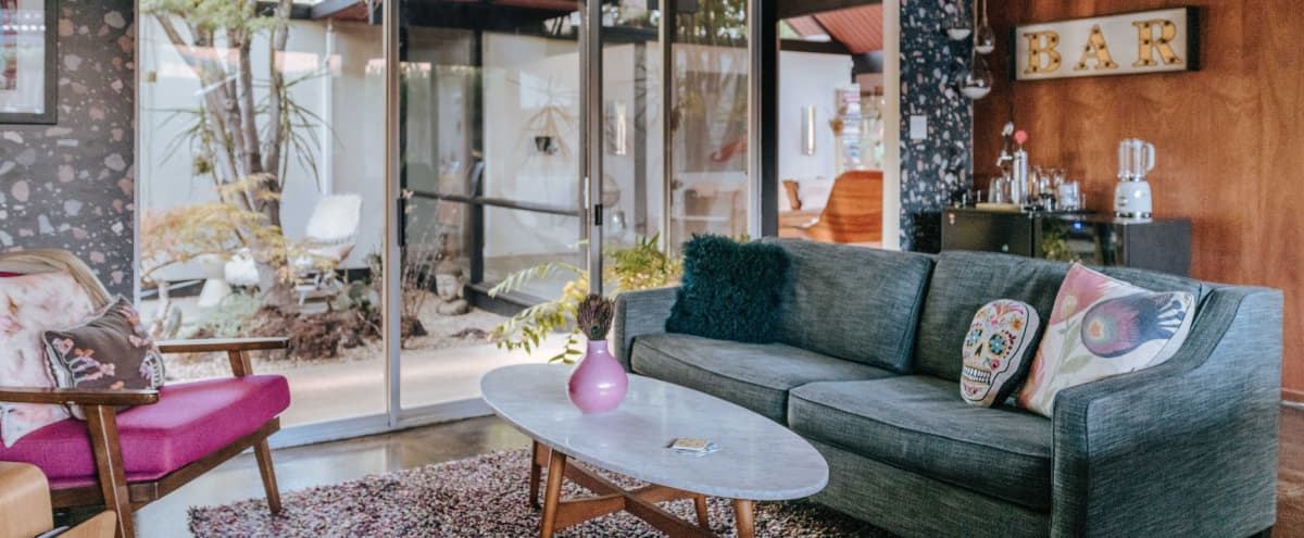 Iconic Eichler Mid Century Modern Oasis Atrium Open Floor Plan Windows Galore Palm Springs Outdoor Space Walnut Creek Ca Production Peerspace