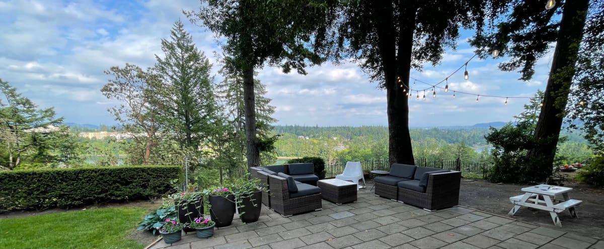 Suburban Outdoors with Mt Hood and river views in Portland Hero Image in Birdshill, Portland, OR