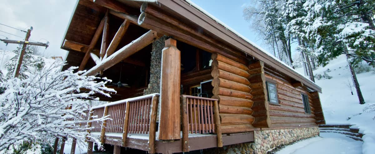 Rustic Log Cabin With Breathtaking Views Cedar Glen Ca