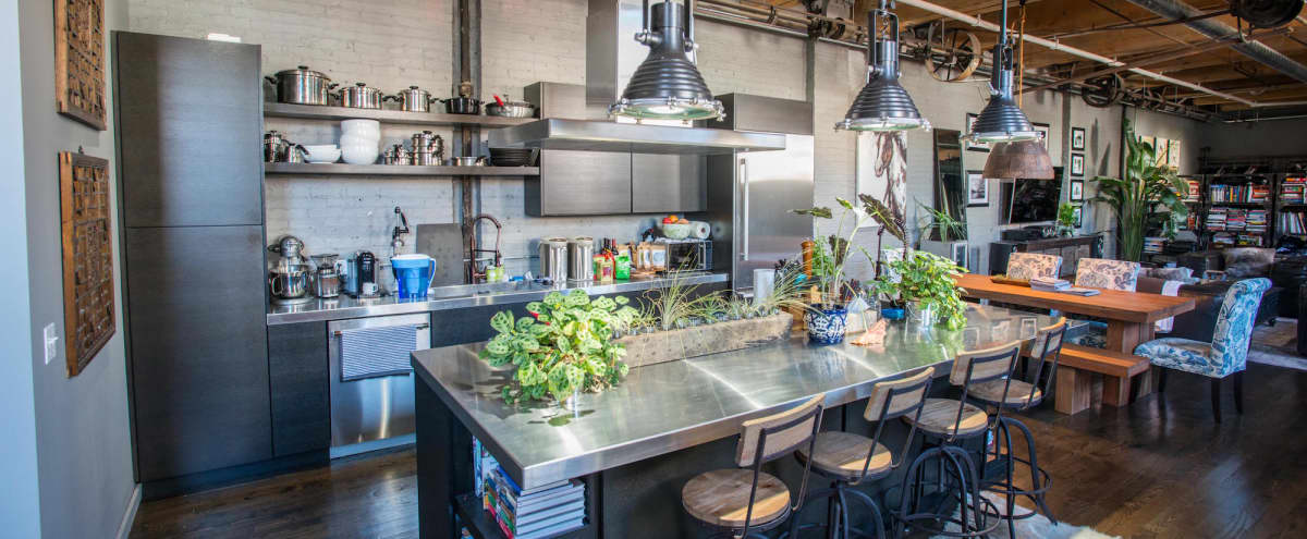 spring factory turned open concept loft with award winning kitchen