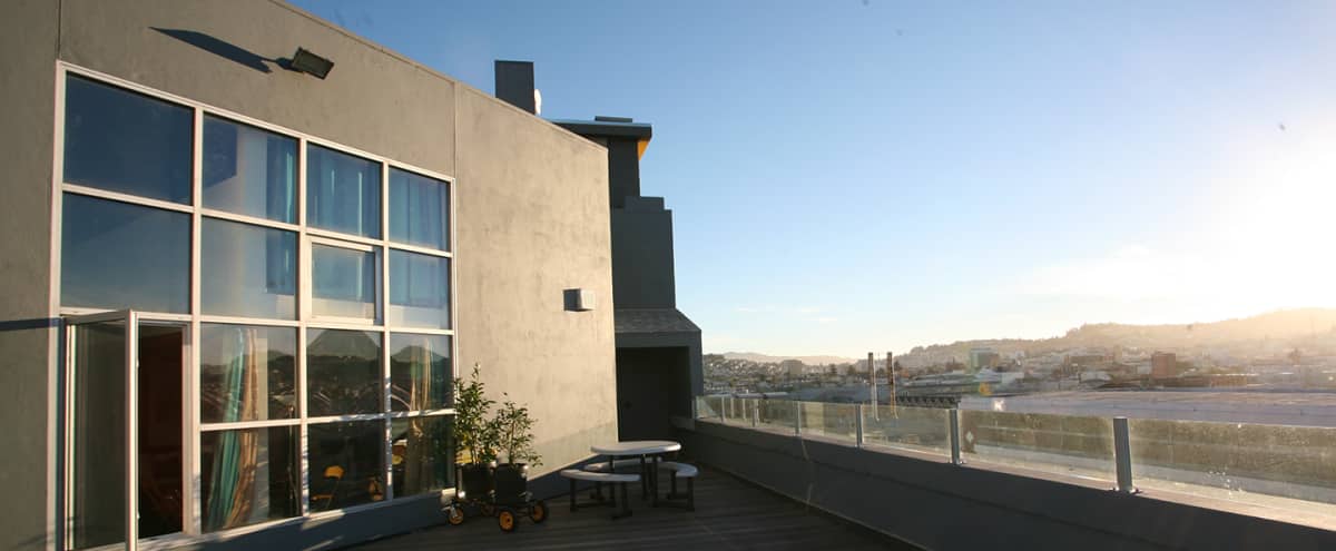 Artist Sky Loft  Penthouse, Spacious Deck, Views in San Francisco Hero Image in Mission District, San Francisco, CA