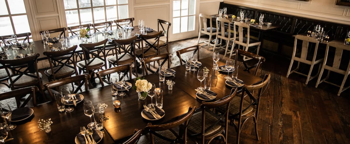 Elegant Dining Space With Open Air Seating And Old World Style