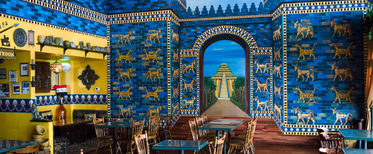 Downtown Restaurant with Hand Painted Murals of Ancient Babylonia in Portland Hero Image in Southwest Portland, Portland, OR