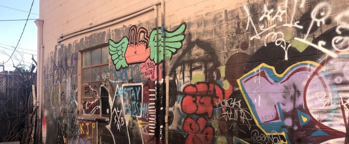 City Alleyway with Copyright-Free Graffiti in Los Angeles Hero Image in Northeast Los Angeles, Los Angeles, CA