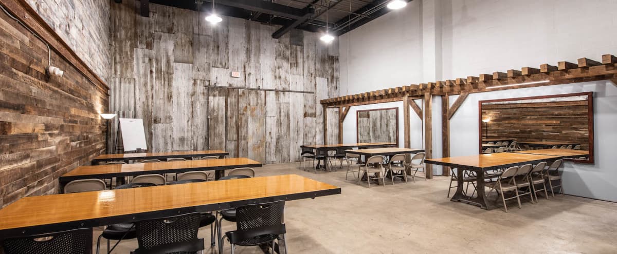 Rustic Industrial Meeting Space Event Hall