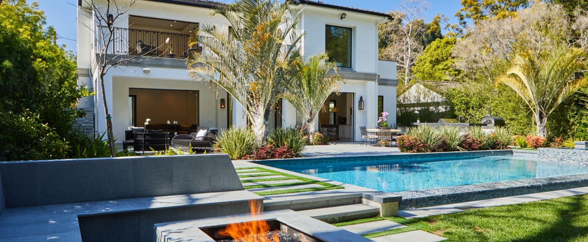Modern Brentwood West Los Angeles Mansion House Pool Los Angeles