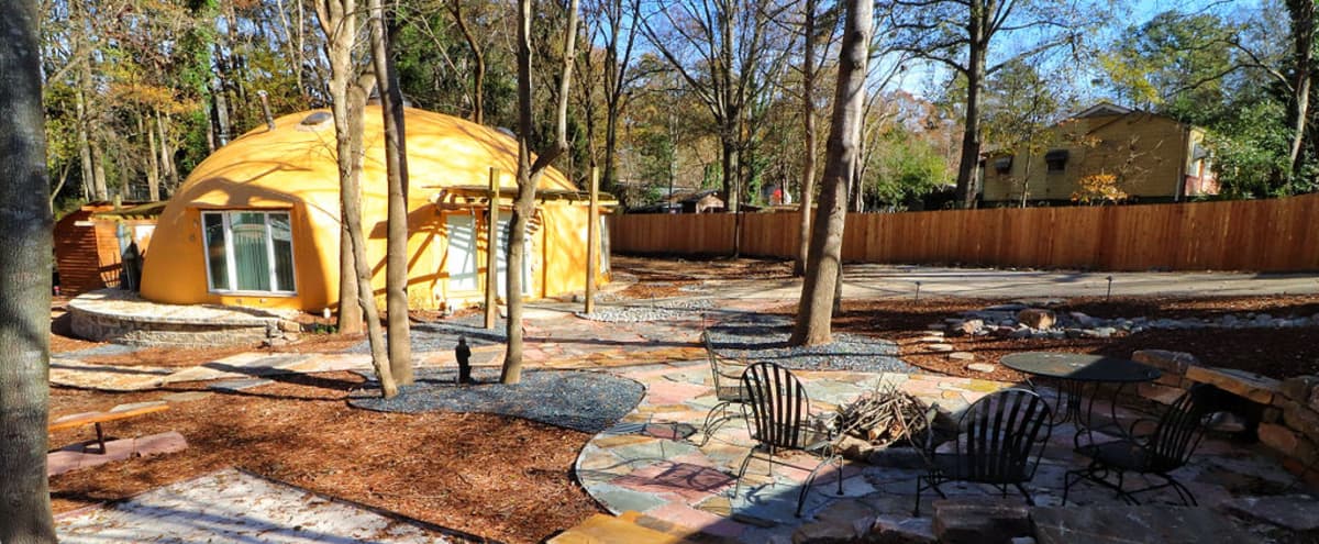Unique Dome House With Outdoor Fire Pit Atlanta Ga Production