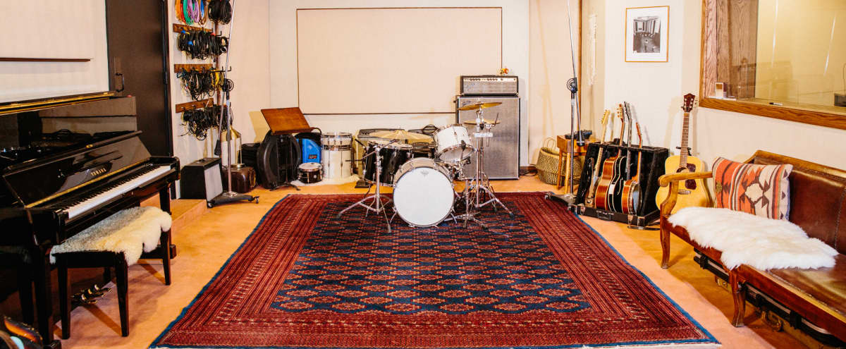 Spanish/Midcentury Inspired Recording Studio with Private Patio Oasis in Los Angeles Hero Image in Northeast Los Angeles, Los Angeles, CA