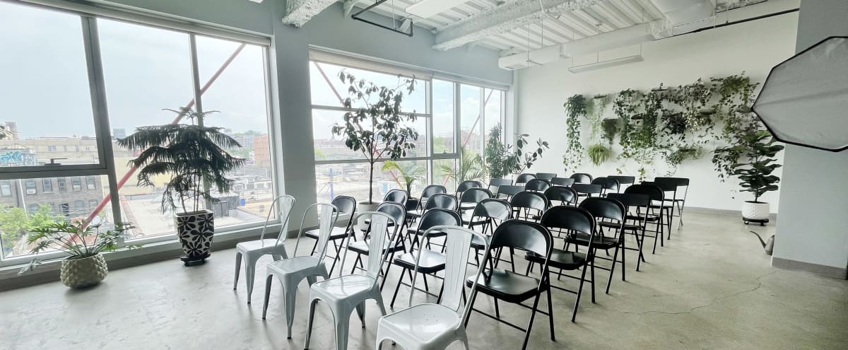 🌱Okno: HUGE Space 🌵Urban Jungle 🌿 Folding Chairs + Tables 🍃 in Brooklyn Hero Image in East Williamsburg, Brooklyn, NY