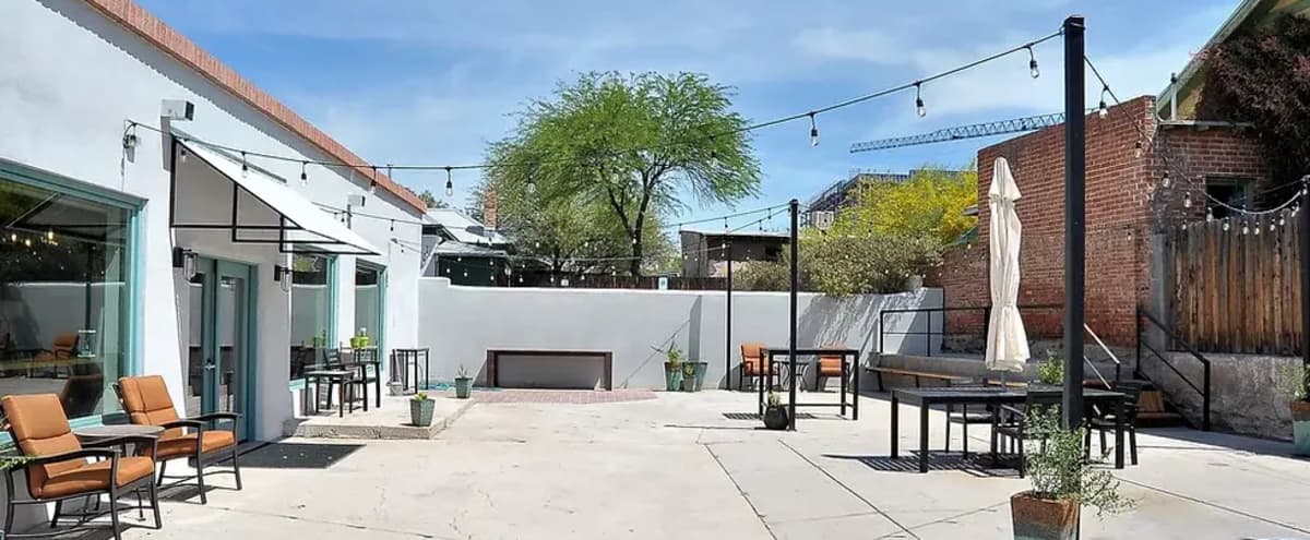 Hip, Stylish Outdoor Space + Indoor Prep Kitchen in Tucson Hero Image in Barrio Libre, Tucson, AZ