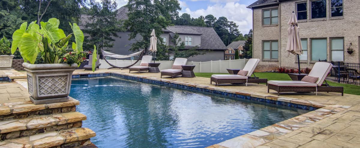 Resort Style Home in Upscale neighborhood w/Heated executive style pool in Lawrenceville Hero Image in undefined, Lawrenceville, GA