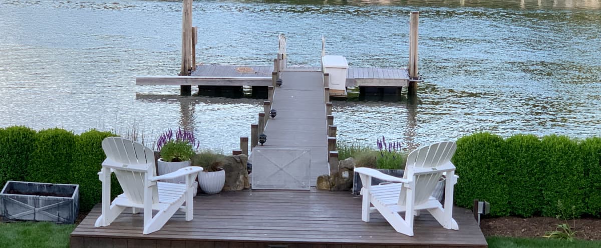 Modern Waterfront Home w/Private Dock in Sag Harbor Hero Image in Bay Point, Sag Harbor, NY