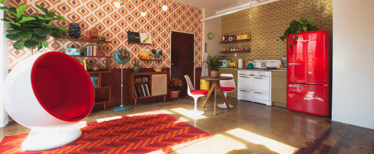 1960s Retro Dtla Loft W Kitchen