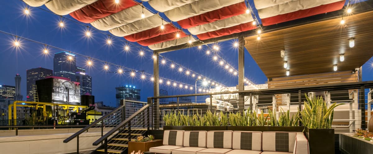 Huge Rooftop Lounge With Dtla Penthouse Event Space Los Angeles Ca Event Peerspace