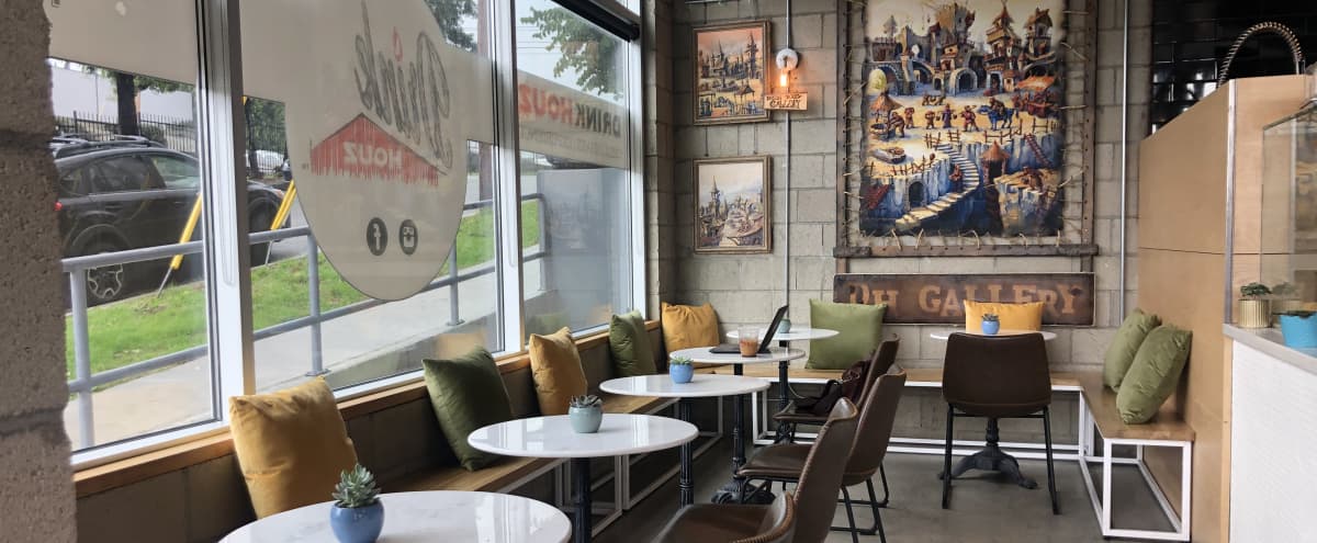 Artsy Industrial Juice Coffee Bar Los Angeles Ca Off Site