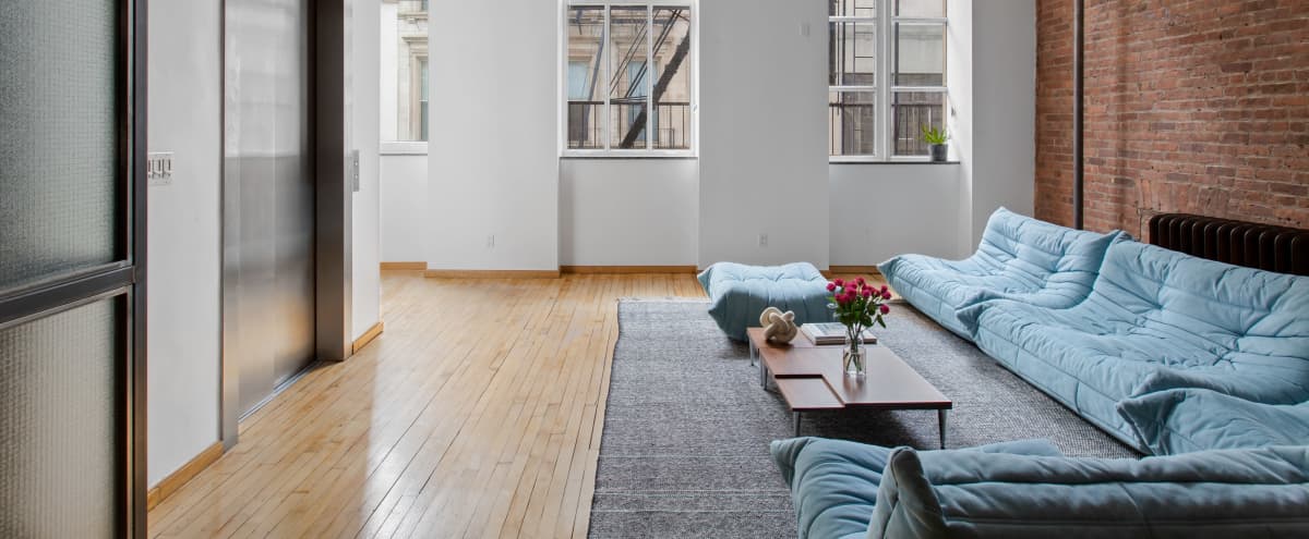 Tribeca Loft with 16 ft Ceilings (fully furnished apartment, photo studio w/ equipment) in New York Hero Image in Lower Manhattan, New York, NY