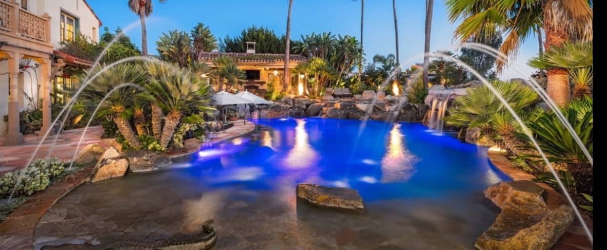 Outdoor Tropical Pool Oasis