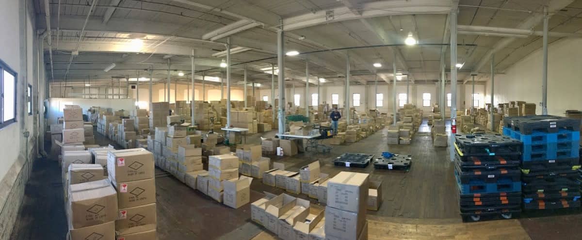 13,000sf Warehouse with boxes in Passaic Hero Image in Passaic, Passaic, NJ
