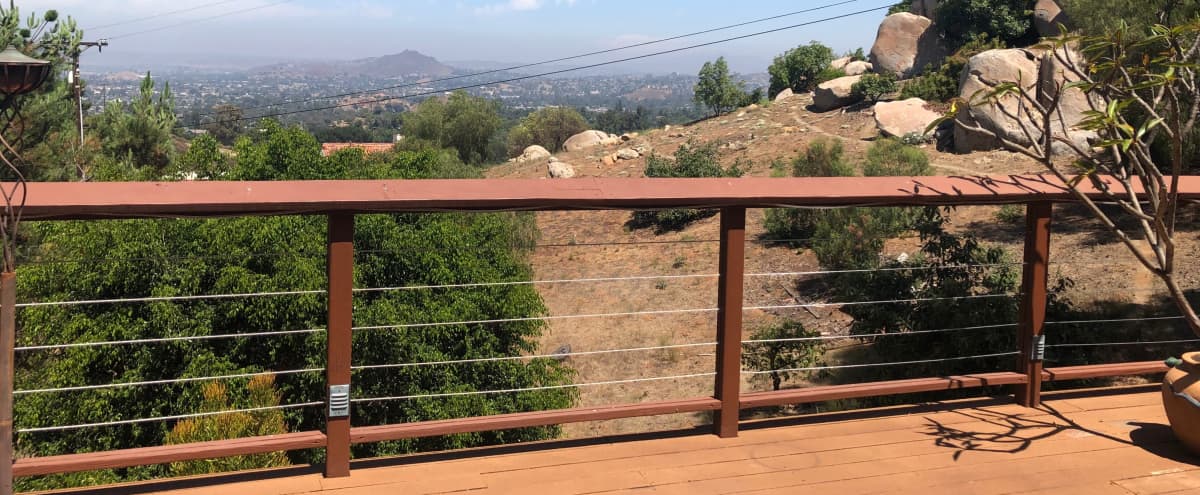 Sweeping Views from a Mountain Retreat with 1,000+ soft Deck and Bonfire Area | Available for Film/Photo Shoots in El Cajon Hero Image in undefined, El Cajon, CA