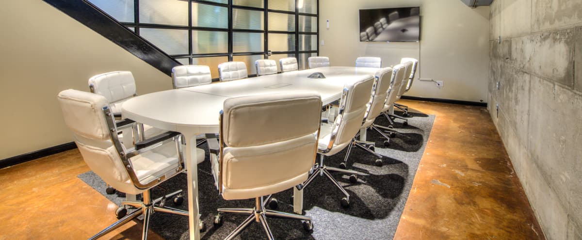 Industrial Chic 12-Person Conference Room in Denver Hero Image in Highland, Denver, CO