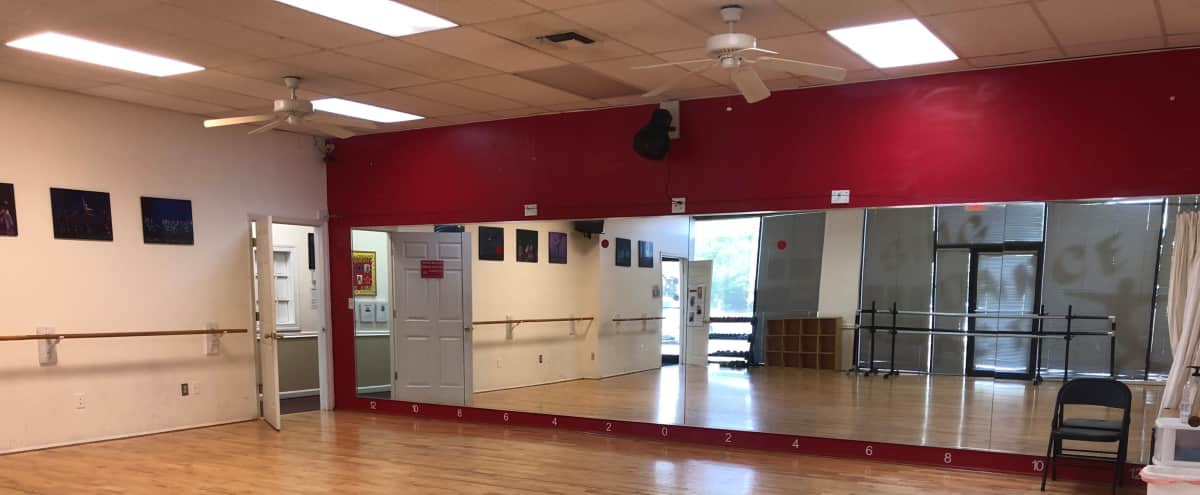 Frederick City Large Dance Studio Room Mirrors Tables And
