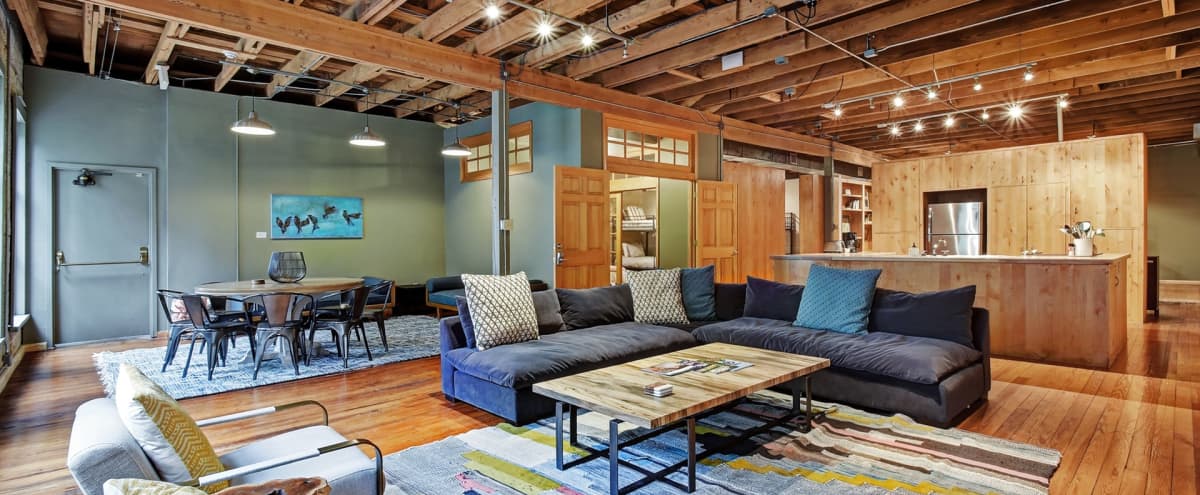 Historic Downtown Loft | Exposed Brick Walls | Industrial Vibe in Austin Hero Image in Downtown Austin, Austin, TX