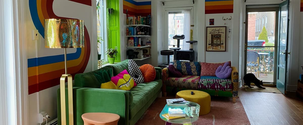Colorful, Eclectic Row Home in Philadelphia Hero Image in Manayunk, Philadelphia, PA