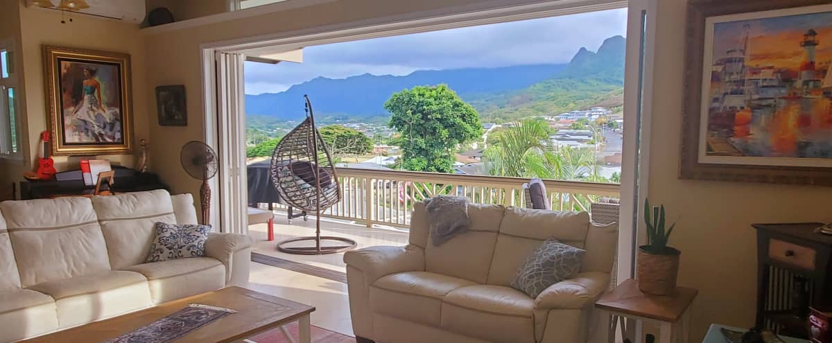 Gorgeous Luxury Indoor and Outdoor Space with Stunning Mountain Views in Kailua Hero Image in undefined, Kailua, HI