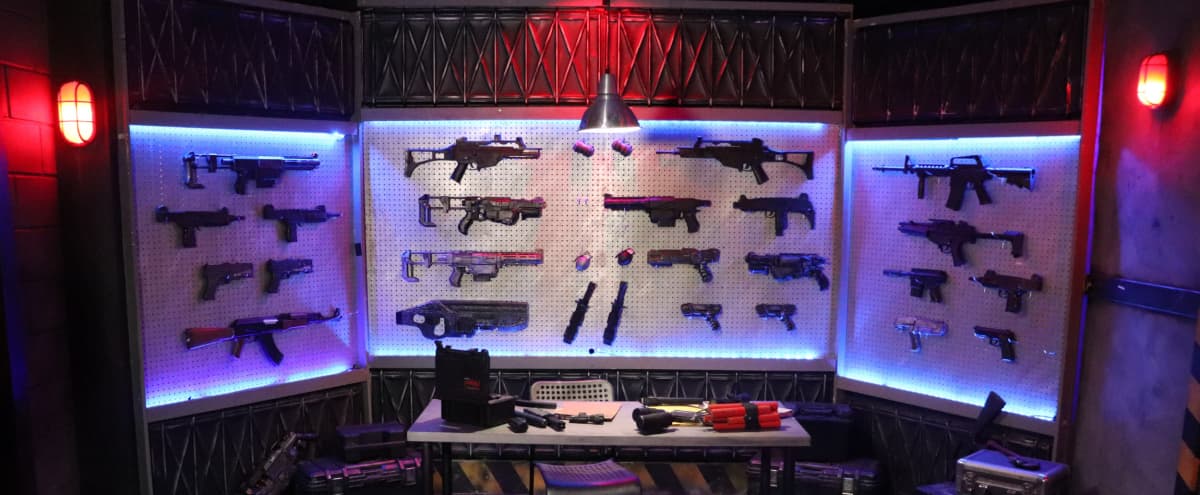 WEAPONS ROOM ARMORY BUNKER Military Hideout Base Sci Fi Underground Urban Gun Wall in Burbank Hero Image in undefined, Burbank, CA