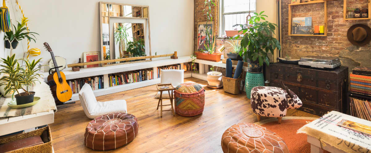 Cozy Creative Sunny Bohemian Factory Loft Brooklyn Ny