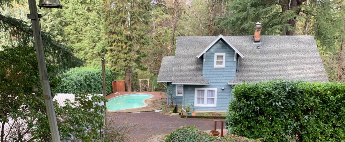 One-acre farmhouse with pool in portland Hero Image in Southeast Portland, portland, OR