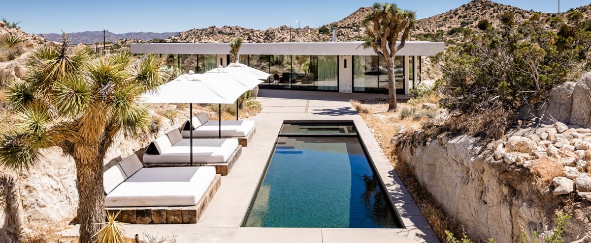 Modern All Glass Villa in Yucca Valley Hero Image in undefined, Yucca Valley, CA
