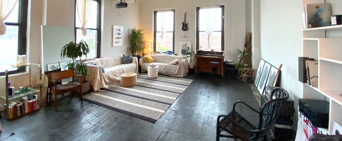 Spacious Industrial Loft with Beautiful Natural Light in Brooklyn Hero Image in Red Hook, Brooklyn, NY