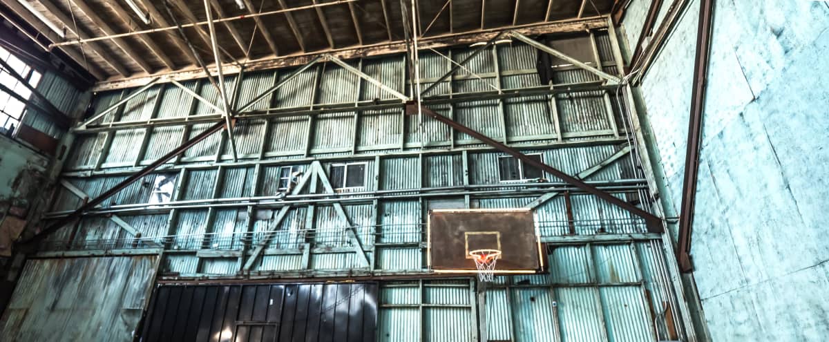 Industrial Warehouse Basketball Hoop Set in Los Angeles Hero Image in South Los Angeles, Los Angeles, CA
