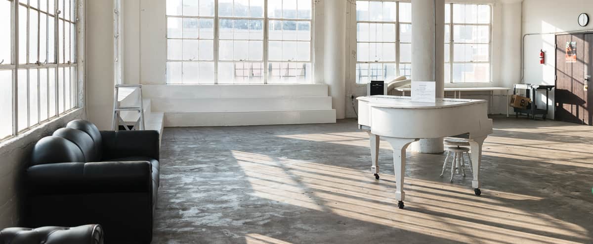 Art 1 Downtown Loft With Concrete Textured Wall Big Windows