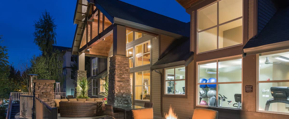 Tranquil Lounge And Outdoor Patio With Two Gas Grills And Fire Pit In Mill Creek Mill Creek Wa Off Site Peerspace