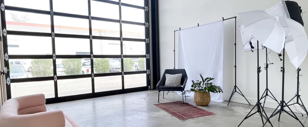 Versatile Natural Light Photography Space in Modern Industrial Unit in Westminster Hero Image in North Westminster, Westminster, CO