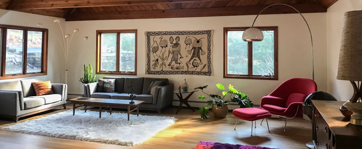 Upstate Mid Century Modern A Frame Mountain Chalet Spacious 2